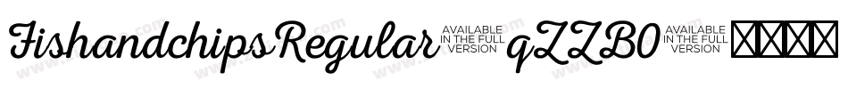 FishandchipsRegular-qZZB0字体转换