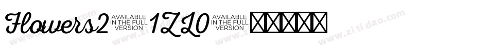 Flowers2-1ZL0字体转换