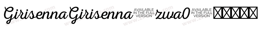 GirisennaGirisenna-zwa0字体转换