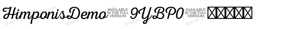 HimponisDemo-9YBP0字体转换