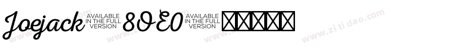 Joejack-8OE0字体转换