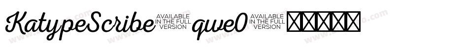 KatypeScribe-qwe0字体转换