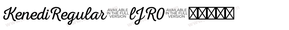 KenediRegular-lJR0字体转换