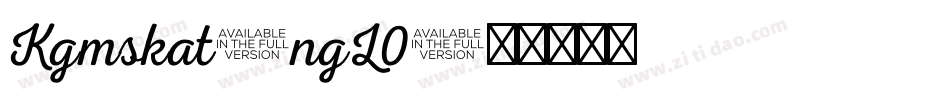 Kgmskat-ngL0字体转换