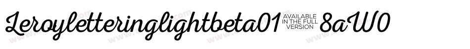 Leroyletteringlightbeta01-8aW0字体转换