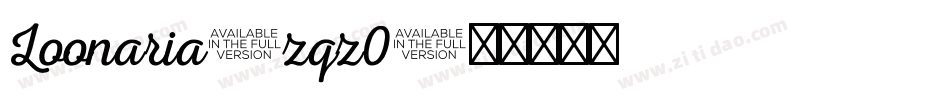 Loonaria-zqz0字体转换