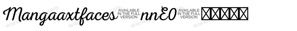 Mangaaxtfaces-nnE0字体转换