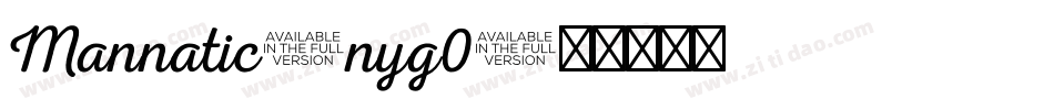 Mannatic-nyg0字体转换