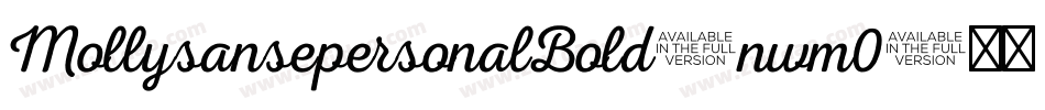 MollysansepersonalBold-nwm0字体转换