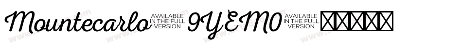 Mountecarlo-9YEM0字体转换