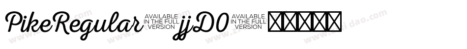 PikeRegular-jjD0字体转换