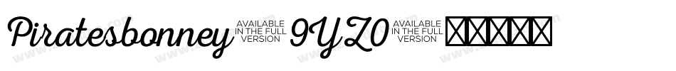 Piratesbonney-9YZ0字体转换