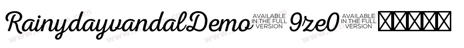 RainydayvandalDemo-9ze0字体转换