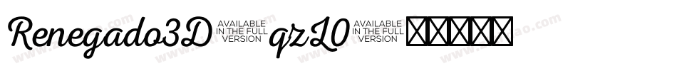 Renegado3D-qzL0字体转换