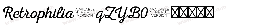 Retrophilia-qZYB0字体转换