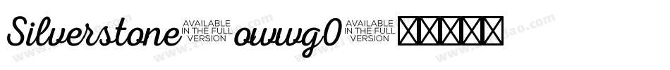 Silverstone-owwg0字体转换
