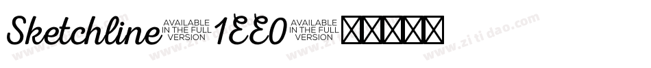 Sketchline-1EE0字体转换