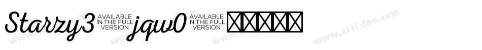 Starzy3-jqw0字体转换