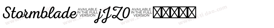 Stormblade-jJZ0字体转换