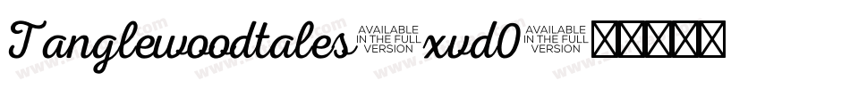 Tanglewoodtales-xvd0字体转换