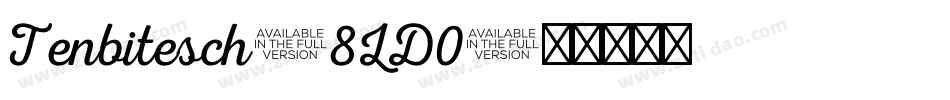 Tenbitesch-8LD0字体转换