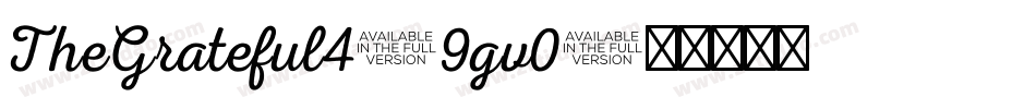 TheGrateful4-9gv0字体转换