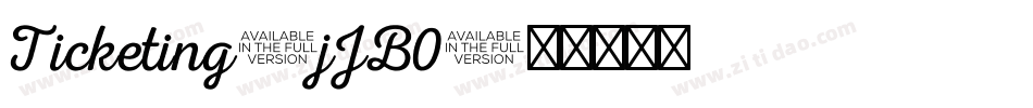 Ticketing-jJB0字体转换