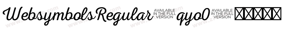 WebsymbolsRegular-qyo0字体转换