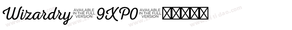 Wizardry-9XP0字体转换