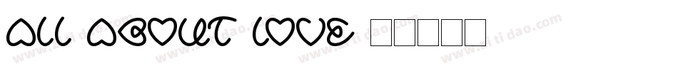 All-About-Love字体转换