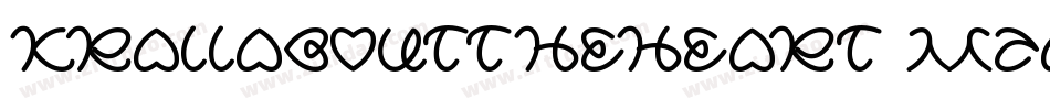 KrAllAboutTheHeart-mZAV字体转换