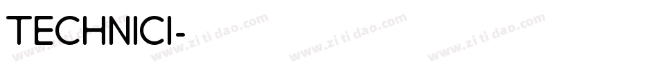TECHNICI字体转换