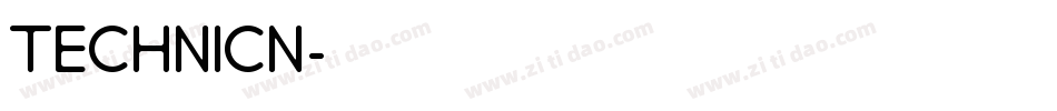 TECHNICN字体转换