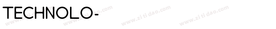 TECHNOLO字体转换