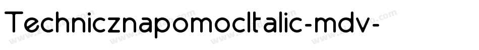TechnicznapomocItalic-mdv字体转换