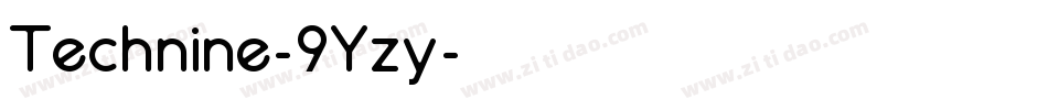 Technine-9Yzy字体转换