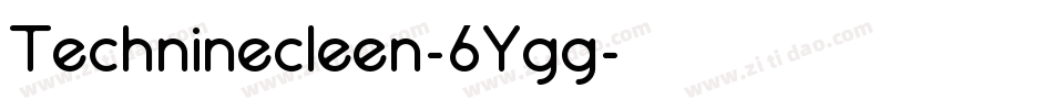 Techninecleen-6Ygg字体转换