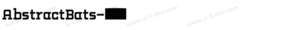 AbstractBats字体转换