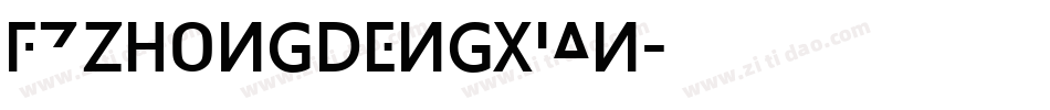 FZzhongdengxian字体转换