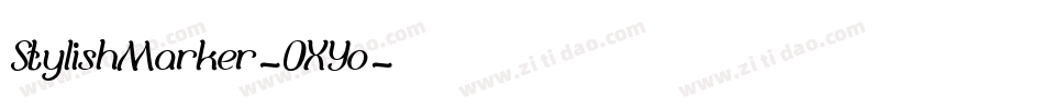 StylishMarker-OXYo字体转换