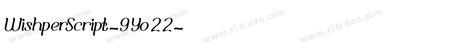 WishperScript-9Yo22字体转换