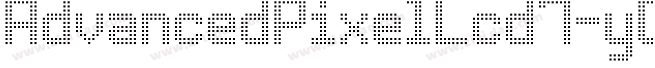 AdvancedPixelLcd7-yGOq字体转换