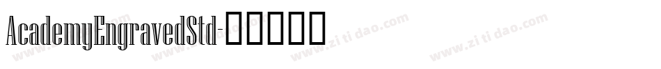 AcademyEngravedStd字体转换