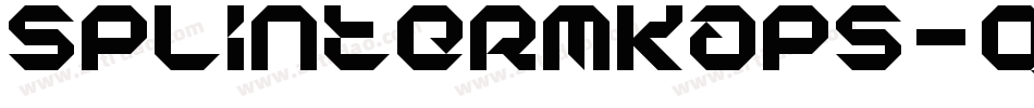 Splintermkaps-q0Ld字体转换