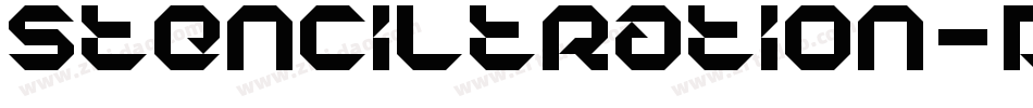Stenciltration-DXLd字体转换