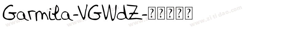 Garmila-VGWdZ字体转换