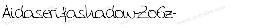 Aidaserifashadow-Zo6z字体转换