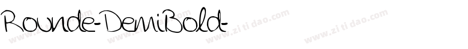 Rounde-DemiBold字体转换