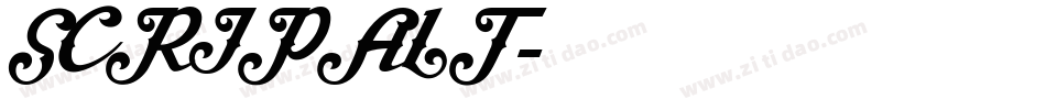 SCRIPALT字体转换