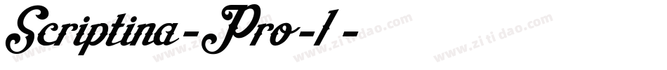 Scriptina-Pro-1字体转换